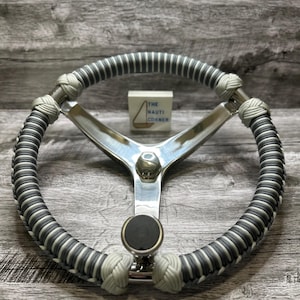 BOAT steering wheel with CUSTOM PARACORD wrap, boating gifts, men’s gifts, Father’s Day gifts, personalized gifts