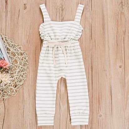 Toddler Jumpsuit | Striped Girls Romper | Spring & Summer Must Have! Size 2-3T