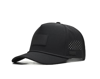 Blackout American Flag Rope Hat
