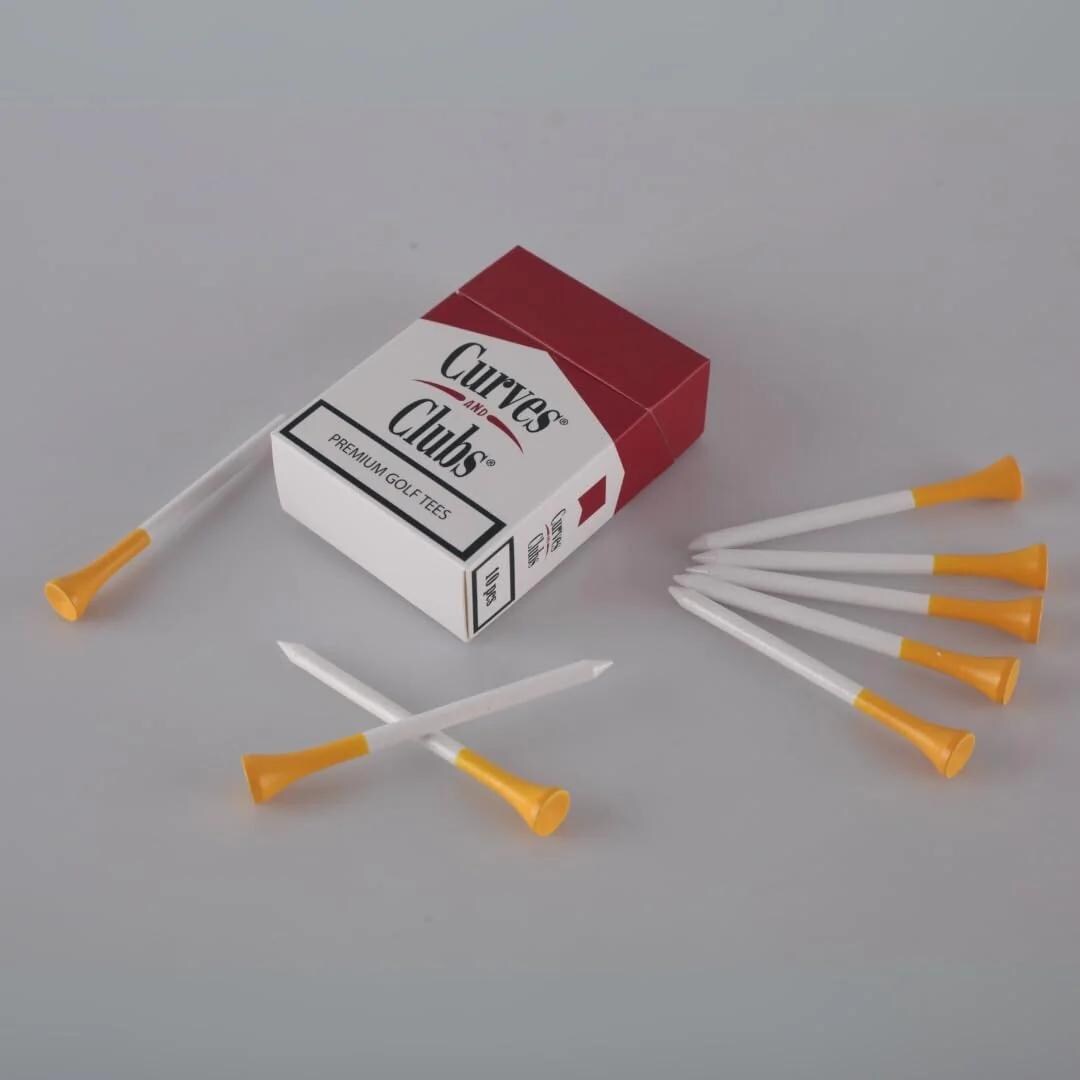 golf tees that look like cigarettes THE "GOLF ADDICTION" TEE PACK These premium bamboo golf tees not only offer durability and performance but also make a statement with their bold Caddy Classics - Golf Accessories