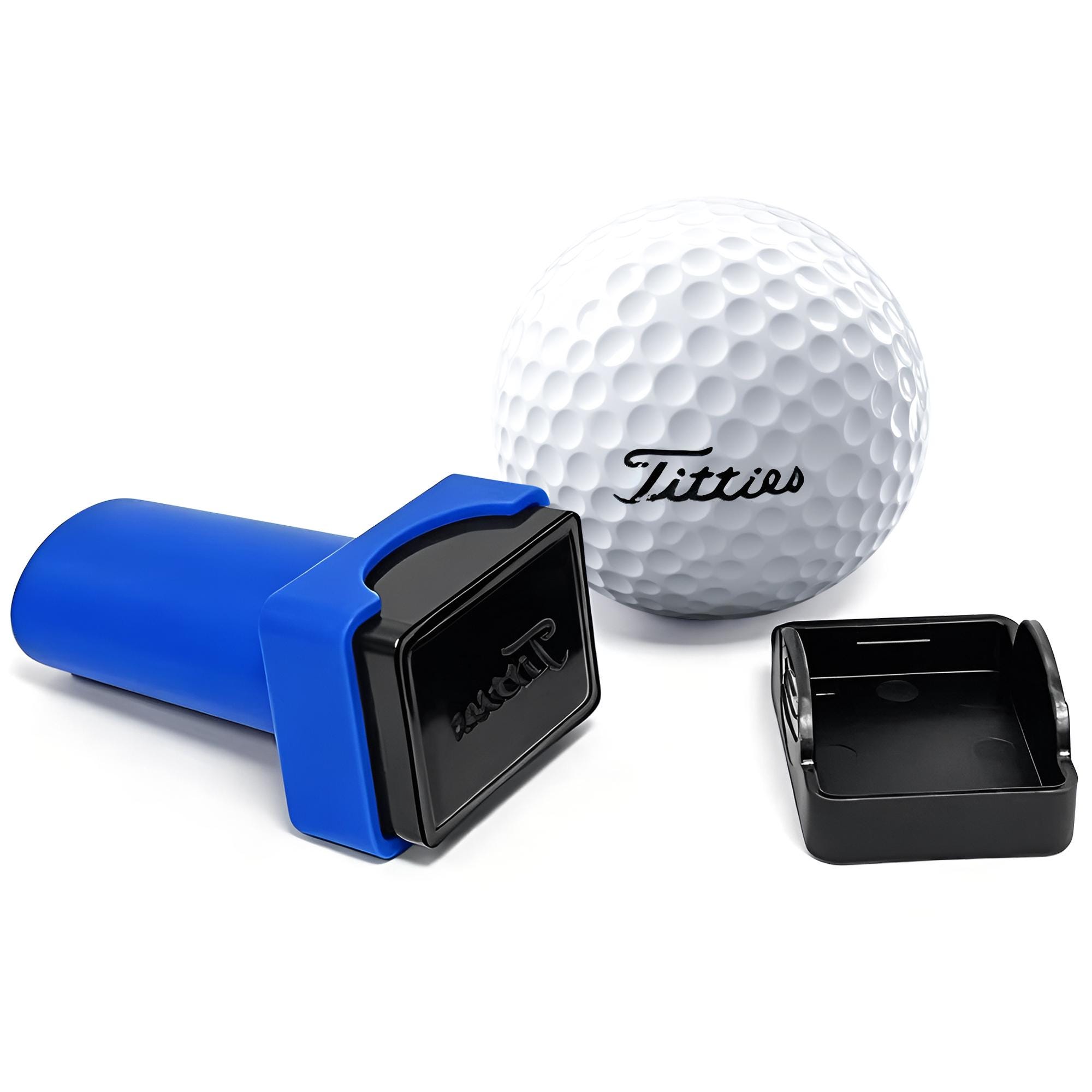 Set vintage di quattro monete marcatori per palline da golf per