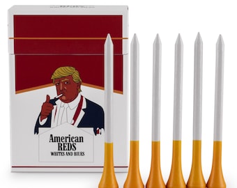 Curves and Clubs - Trump Golf Tees - Trump Tees - Funny Golf Tees - High Quality - Tees - American Golf Tees - Trump Golf Accessories