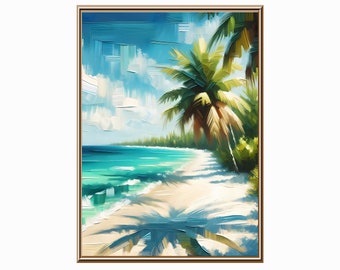 Beach Wall Art, Art for Beach House, Printable Wall Art,  Downloadable Beach Art, Caribbean Art Print, Beach Print Download, Wall Art