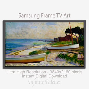 Samsung FRAME TV ART, Download Digital Art, Beach Scene frame tv, Download Art for Frame tv, Beach art for tv, Summer frame tv art, Seascape