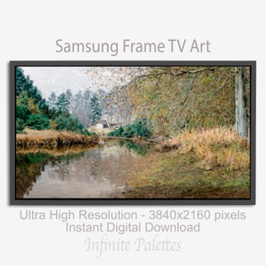Samsung FRAME TV ART | Download Frame tv Art |  “Reflections of Serenity&quot; | Download Art for Frame tv | Landscape Art | Scenic Frame tv Art