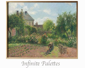 The Artist&#39;s Garden at Eragny | Download Wall Art | Impressionist Art | Download Vintage Art | Wall Art | Print Art | Vintage Wall Art