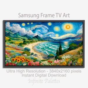 Samsung FRAME TV ART | Van Gogh-inspirierte digitale Kunst | &quot;Leuchtende Küste&quot;