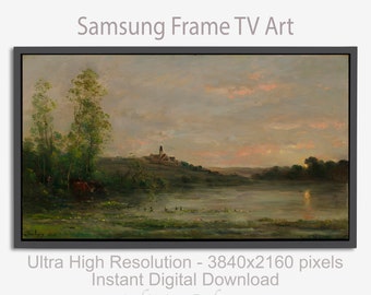 Vintage Frame TV Art, Digital Download Art, Digital Art, Download Digital Art, River art, Vintage Art Download, Vintage Art for tv, Frame tv