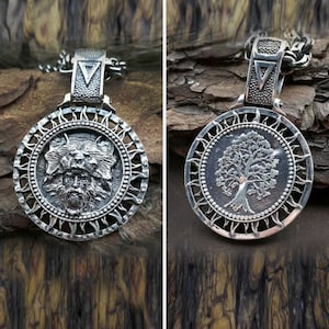Handcrafted Sterling Silver Veles Bear Pendant: Slavic Pagan Amulet
