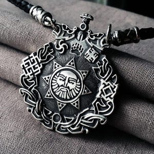 Handcrafted Sterling Silver Valkyrie Pendant: Slavic Pagan Amulet