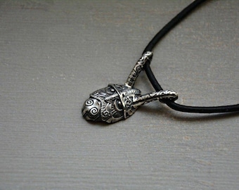 SKYRIM Clavicus Vile Pendant: Sterling Silver Gamer Emblem