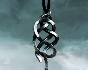 Handcrafted pendant silver talisman amulet The Witcher Wild Hunt (Snake School)