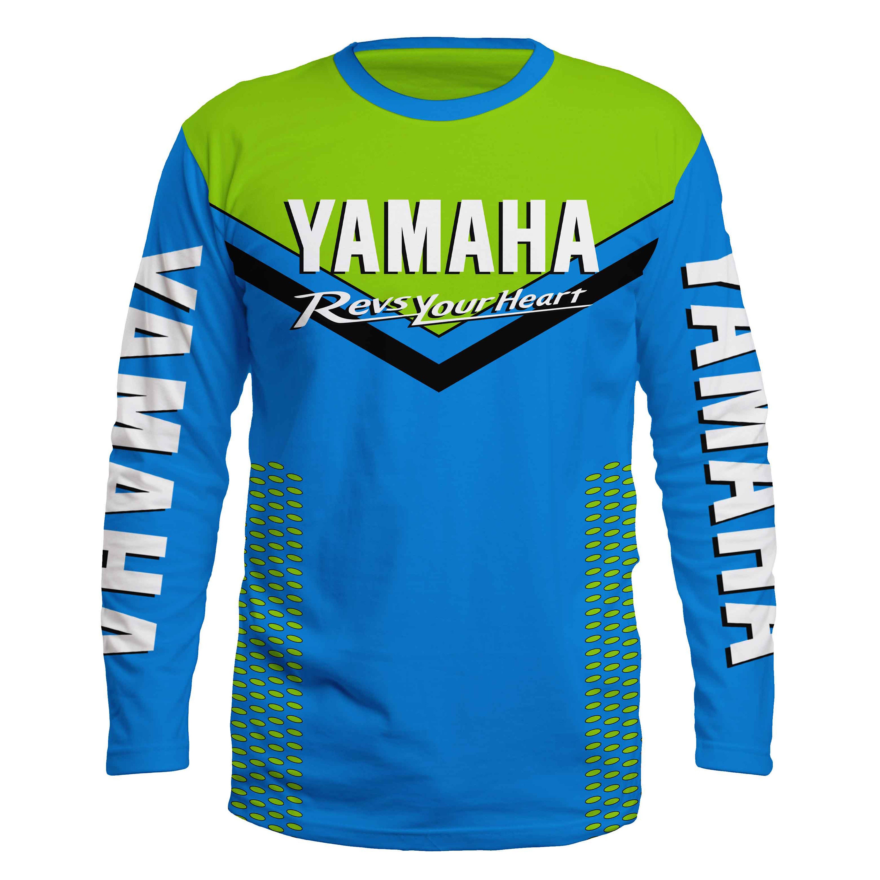Men's Yamaha Motogp Design Long Sleeve Shirt All Sizes