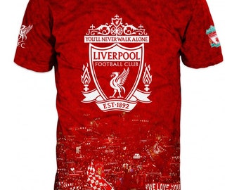 Men&#39;s Liverpool FC Design T-shirt All Sizes Available
