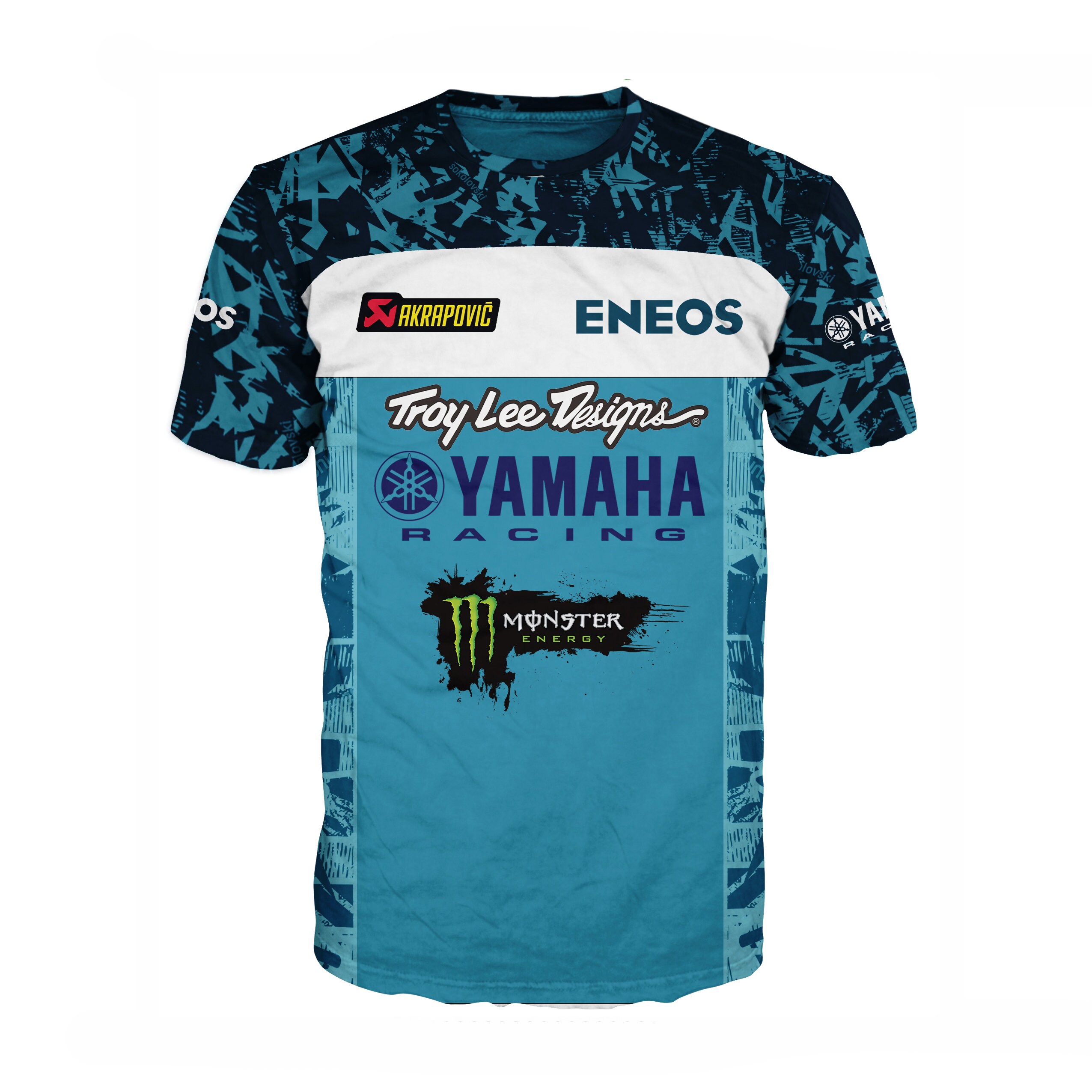 Men's Yamaha MotoGP Design T-Shirt All Sizes Available XS-3XL