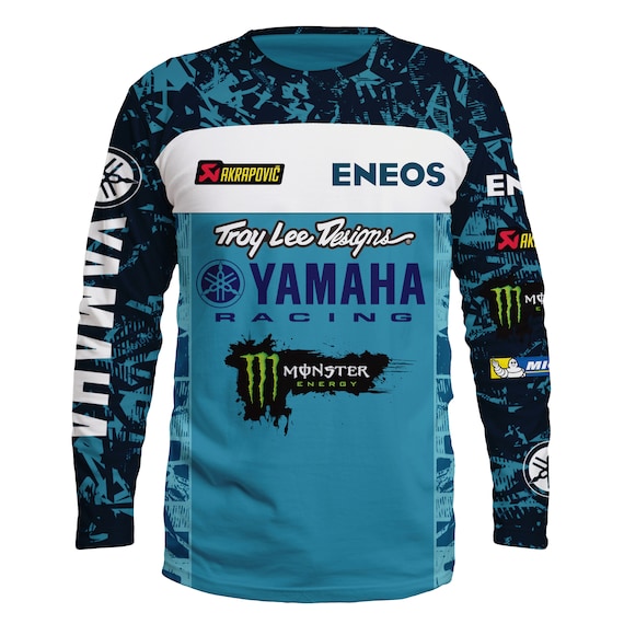 Camisa de manga larga con diseño de Yamaha MotoGP para hombre
