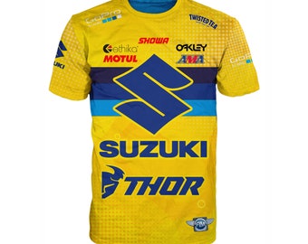 Men&#39;s Suzuki MotoGP Design T-Shirt All Sizes Available XS-3XL