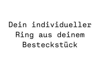 Ring Rose aus Hildesheimer Rose Antiko Besteck, 100er versilbert, Statement Ring