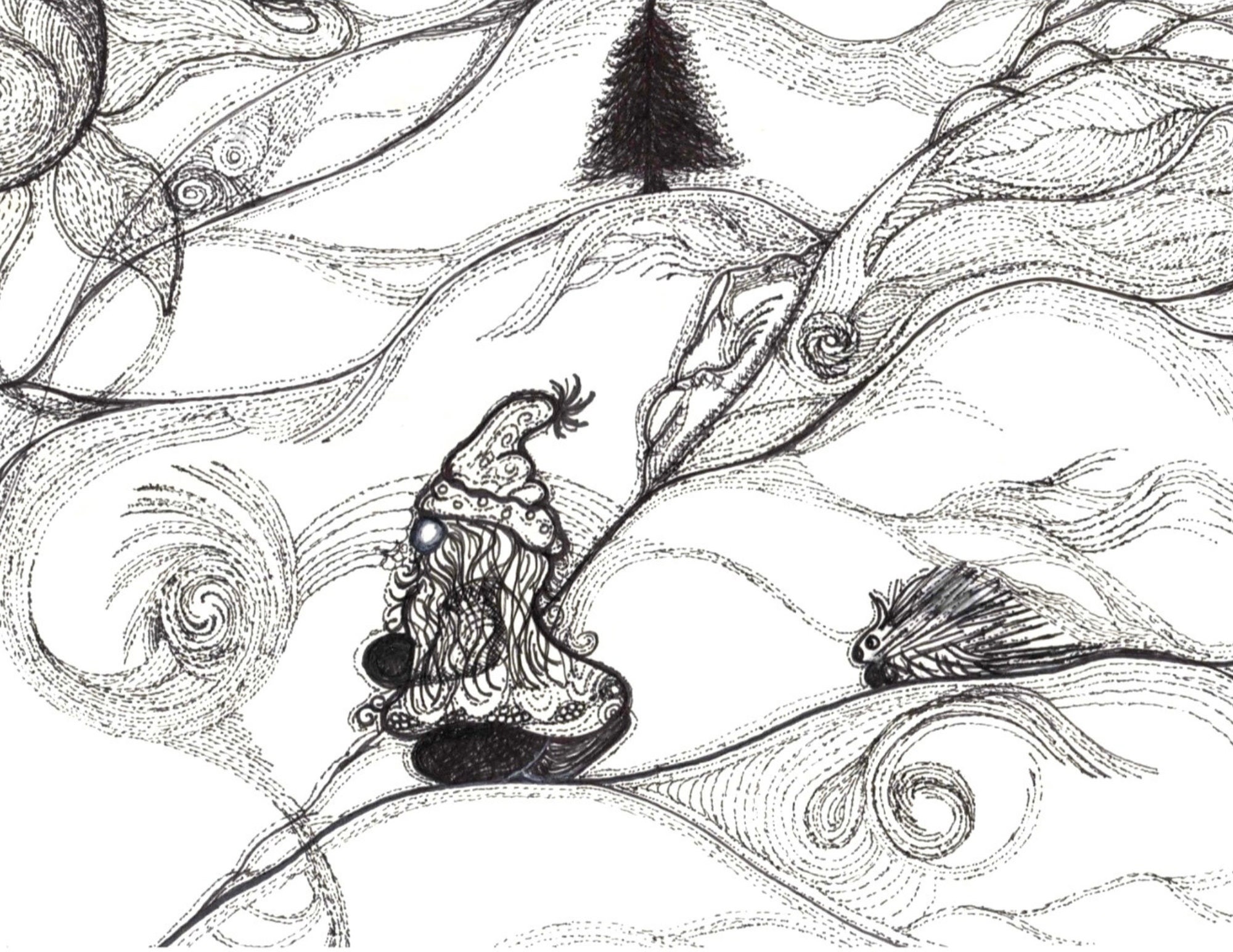 NATURE'S ESCAPE Adult Coloring Pages Downloadable Coloring Pages Printable Art Coloring Book Relaxing Coloring for Adults Stress Relief - Thumbnail 5