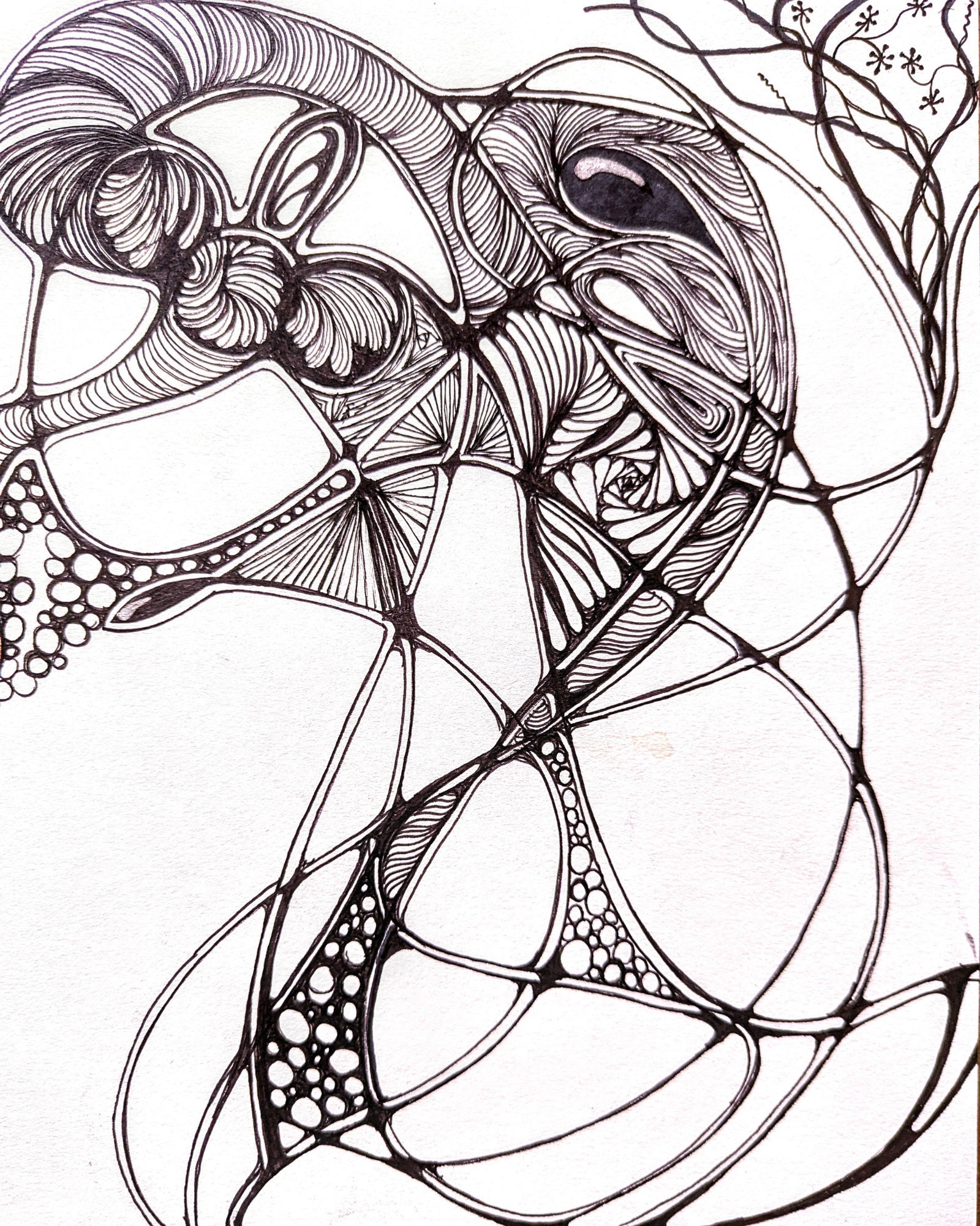 SYNCHRONY    Printable Art Minimalist Art Download Original Wall Art Zentangle - Thumbnail 2