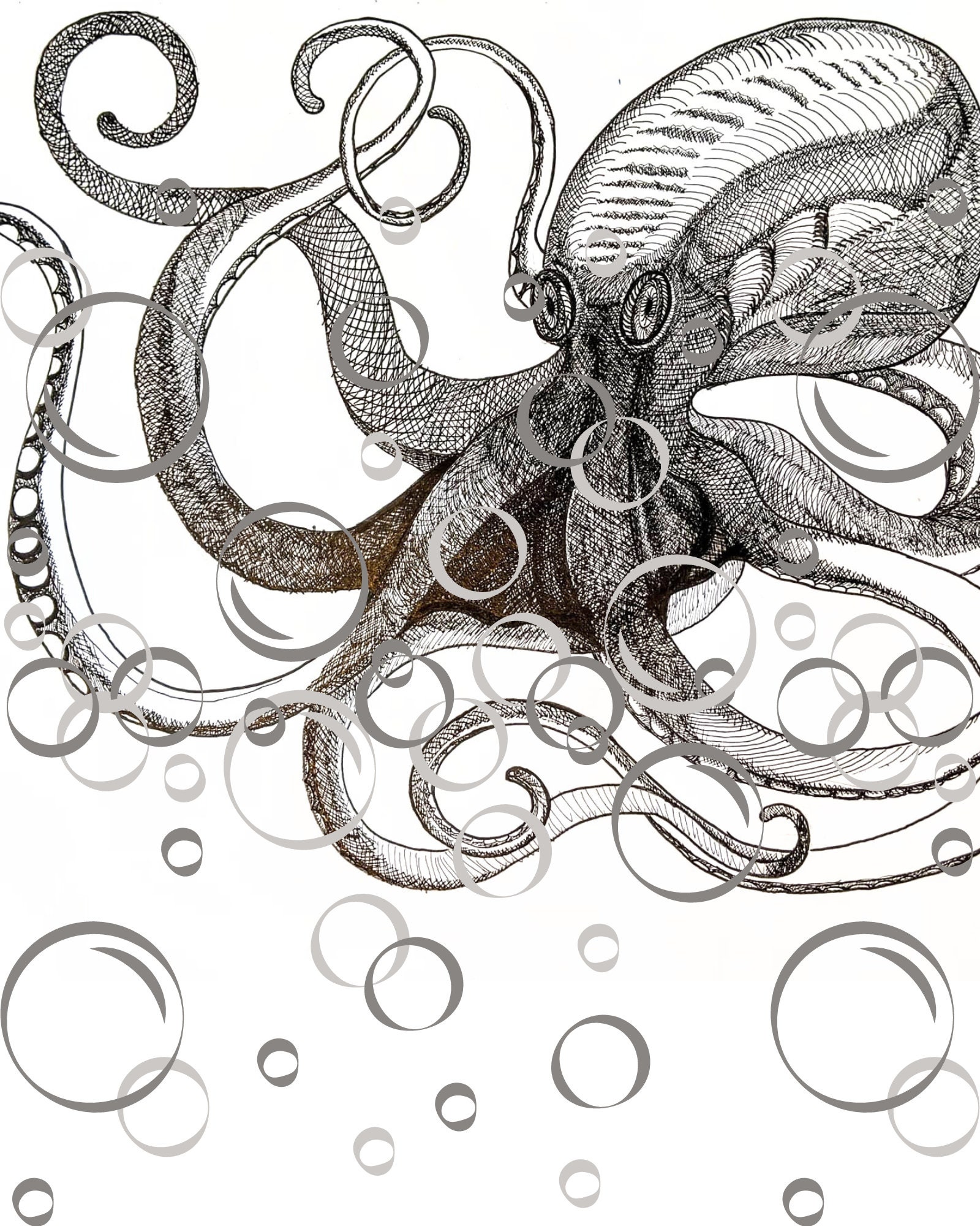 MATILDA     Printable Wall Art Aquatic Wall Art Prints Dorm Room Downloadable Art Prints - Thumbnail 2