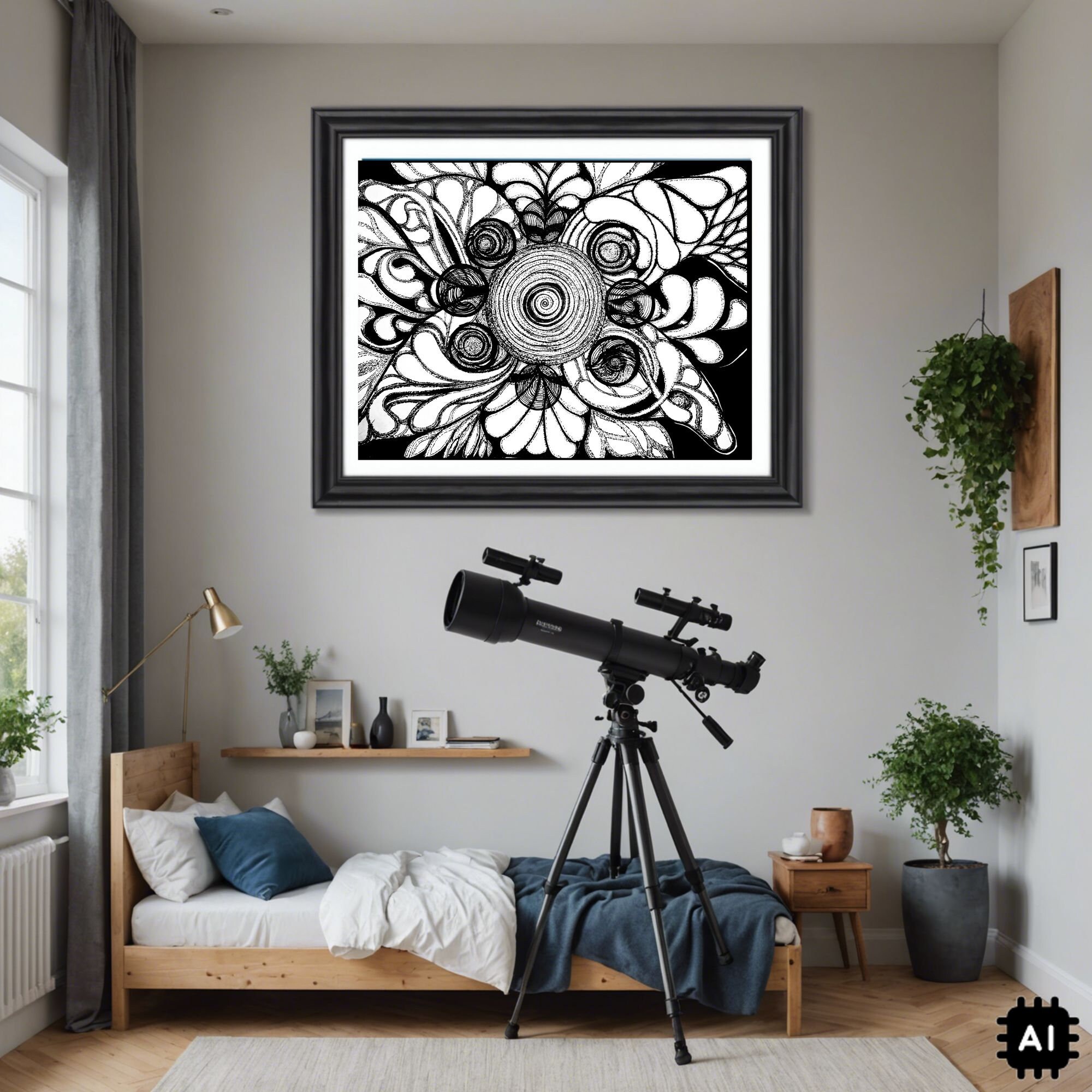 Eclipse  Printable Wall Art Abstract Wall Art Prints Living Room Downloadable Art Prints