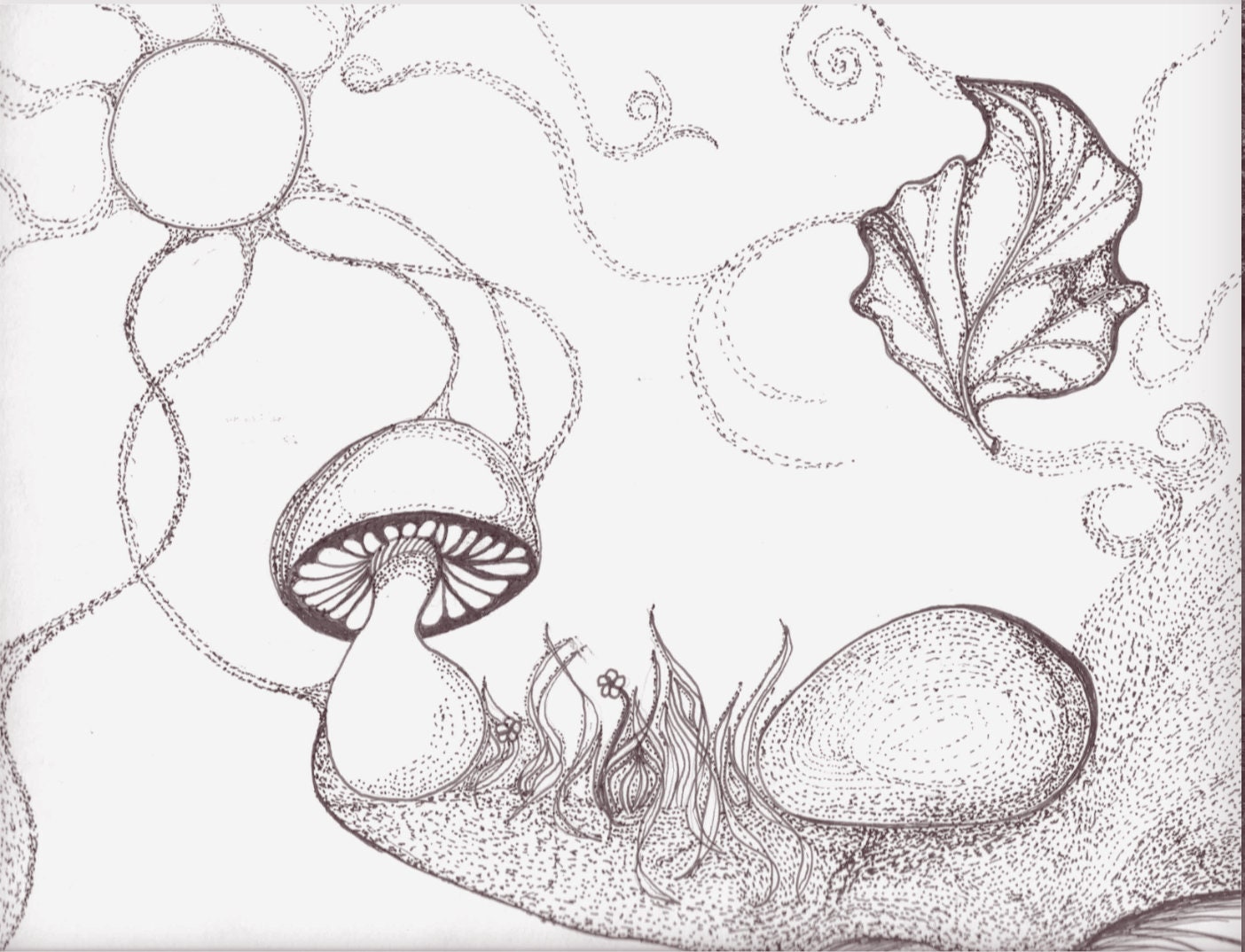 NATURE'S ESCAPE Adult Coloring Pages Downloadable Coloring Pages Printable Art Coloring Book Relaxing Coloring for Adults Stress Relief - Thumbnail 2