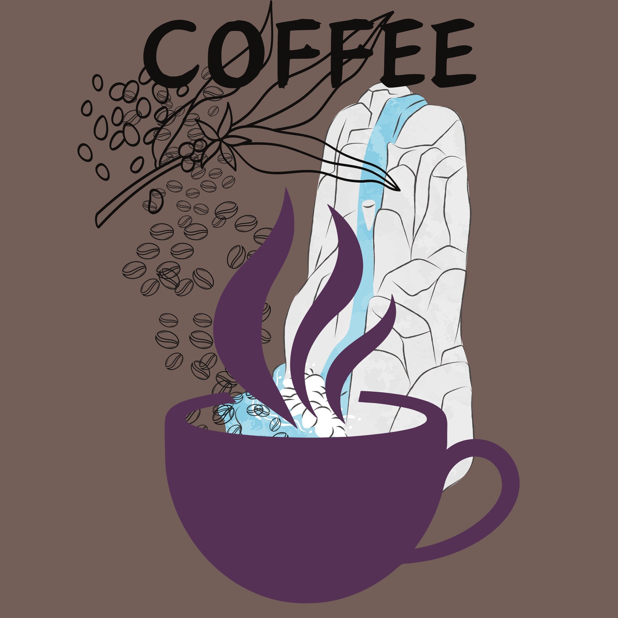 COFFEE    Printable Wall Art, Digital Download - Thumbnail 2
