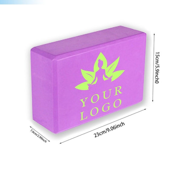 Personalized Yoga block Custom logo art tile