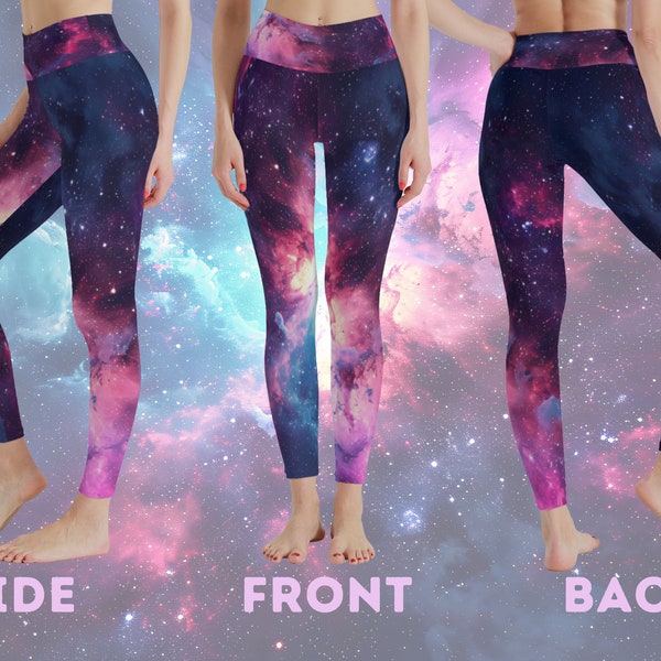 Green Galaxy Space Women's Leggings