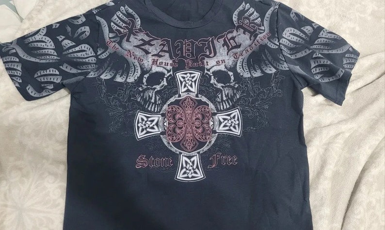 2000s Aesthetic Mall Goth E-girl Gothic T-shirt Retro Y2K Grunge Skull ...
