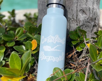 Certified Mermaid 20 oz insulated water bottle