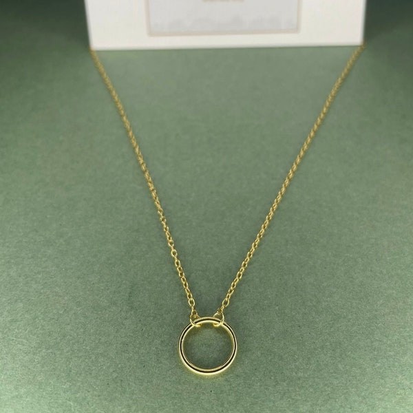 Gold Circle Necklace | Gold Necklace | Minimalist Necklace | Dainty Circle Necklace | Quality Necklace | Versatile necklace | Gifts For Her