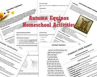 Paquete de actividades del equinoccio de otoño