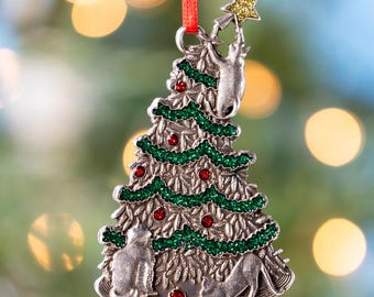 2025 Annual Ornament | A Curious Christmas | Gift Boxed with Flannel Keepsake Pouch