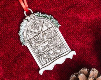 A Christmas Waltz, Dancing Santa and Mrs. Claus Christmas Ornament | Danforth Pewter 2024 Annual Ornament