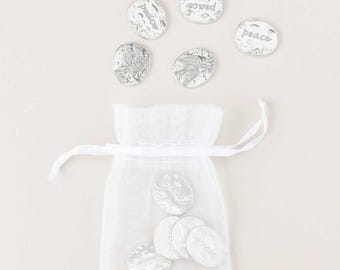 Pewter Peace Dove Pocket Charms | Danforth, Vermont (Set of 10)