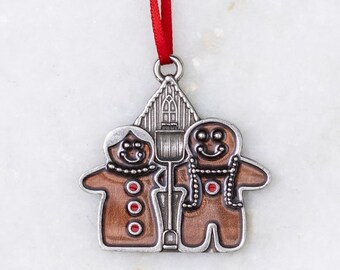 Gingerbread Gothic | American Gothic Satire Christmas Ornament