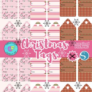 Christmas Tags, Etiquetas Navideñas