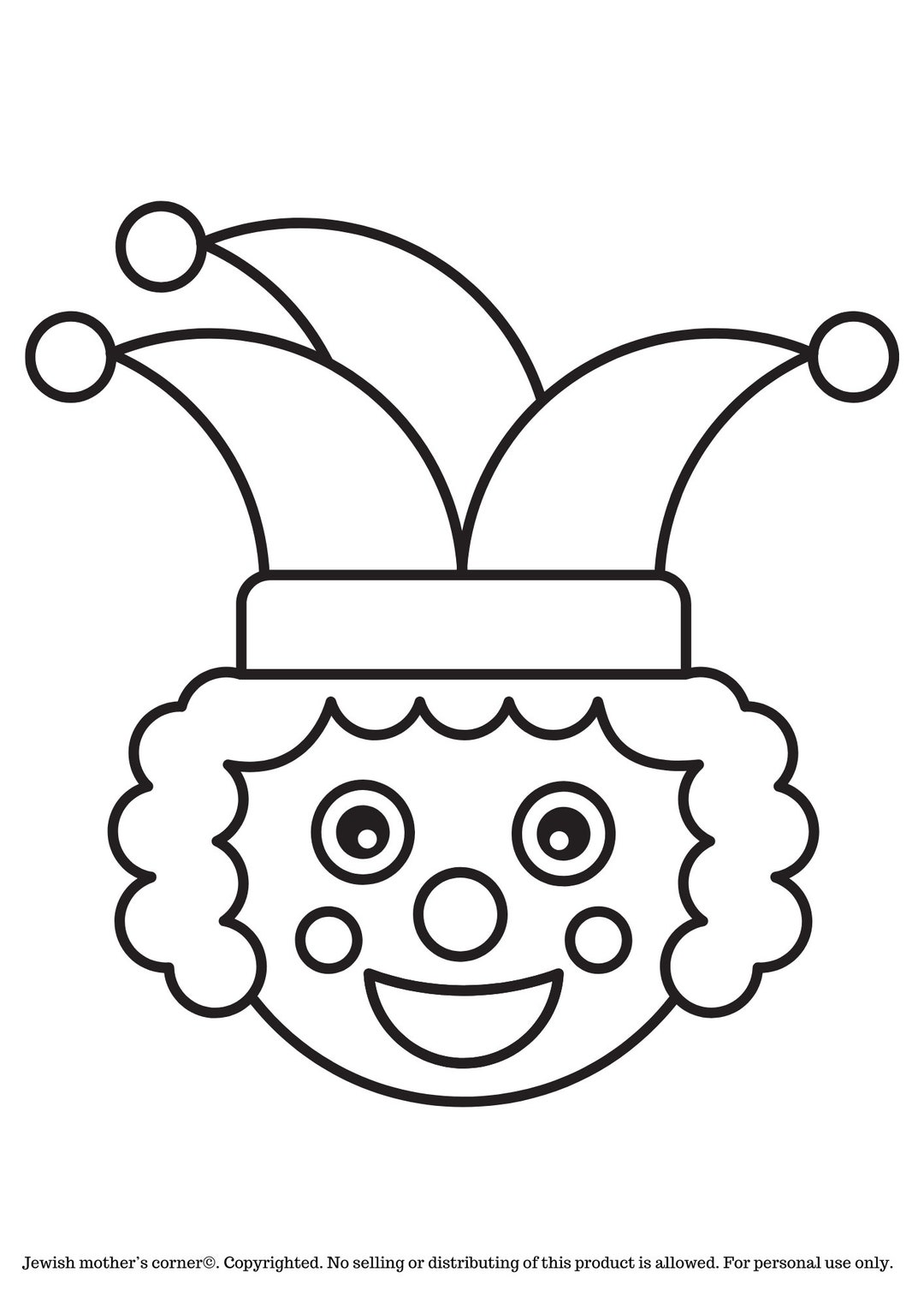 5 Printable Purim Coloring Pages - Etsy