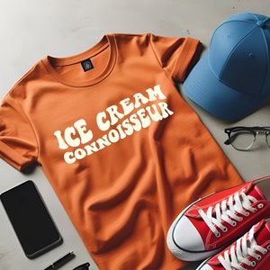 Ice Cream Connoisseur - NICE Adults&#39; tees collection - Heavy Cotton™ Tee Top - Ice Cream Lovers gift