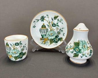 Crown Staffordshire Kowloon Tea Set Pieces Butter Pat Egg Cup Bone China England