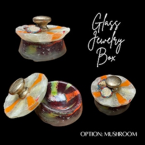 Glass Jewelry Box | Custom Jewelry Box \ Handmade Jewelry Box | Jewelry Case | Glass Art | Trinket Box