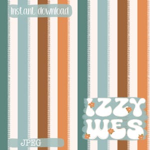 Fall Western Cabana Seamless | Vintage Blue and Brown Cottagecore Repeating Pattern | Grandma Core Surface Pattern | Sierra Coodinate
