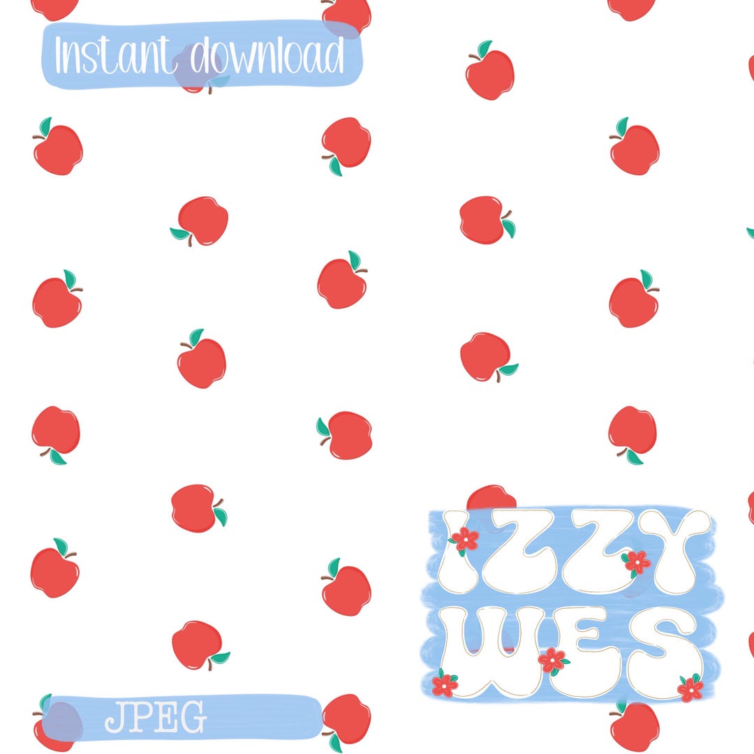 School Red Apple Seamless Pattern With Stripes | Classroom Cutie ...