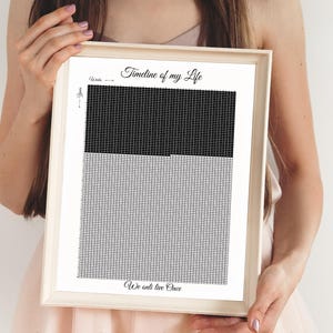Memento Mori, Personalized Life Calendar, Life in Weeks Poster, Birthday Gift for Her & Him, Custom Life Tracker, Digital Downloadable Print