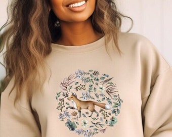 Wildflower Fox shirt Unisex Heavy Blend™ Crewneck Sweatshirt