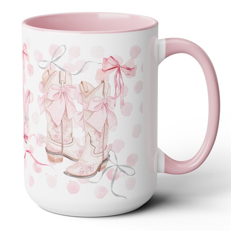 Cowgirl coquette aestheticnCoffee Mugs, 15oz image 4