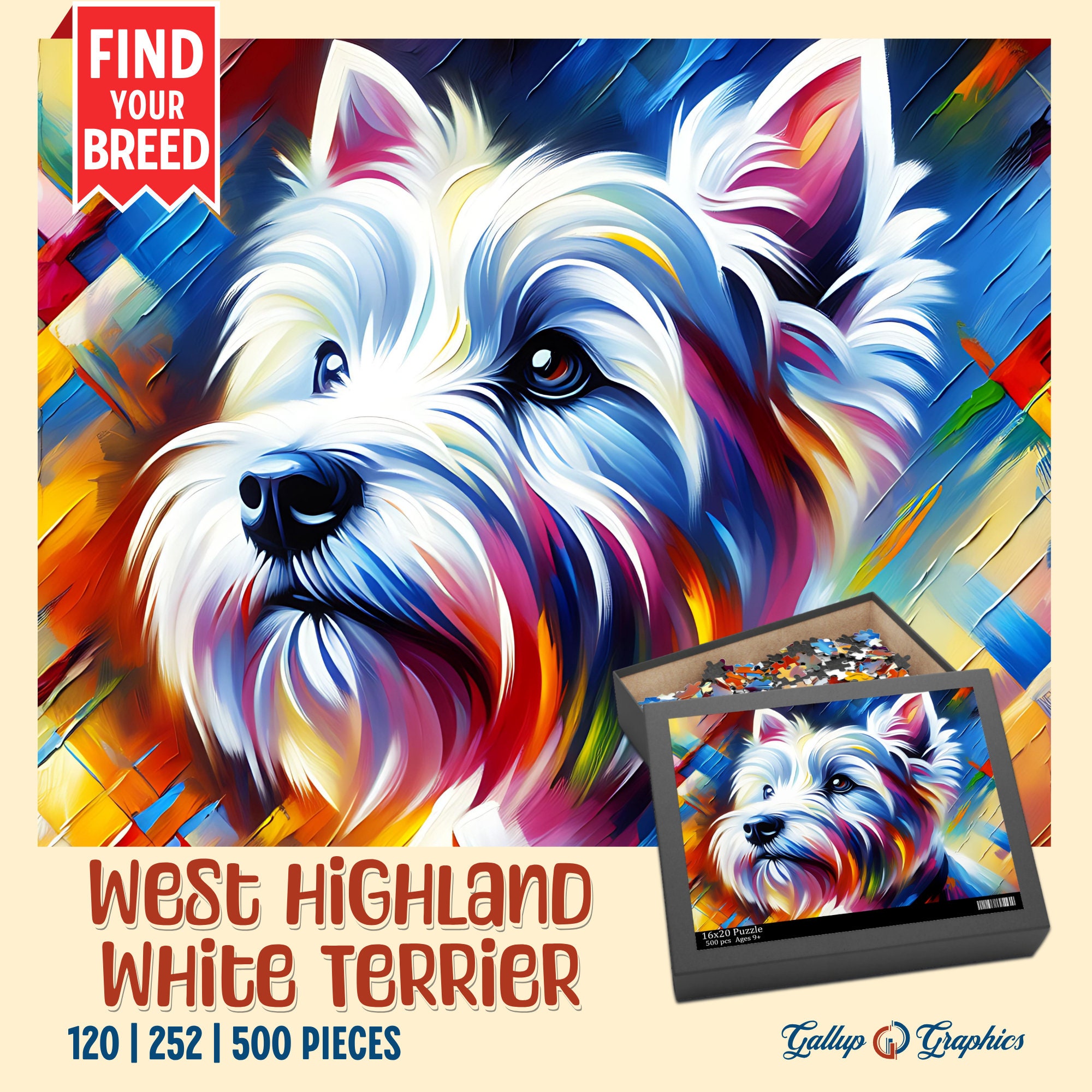 Westie Jigsaw Puzzle - 252 pcs Westie Jigsaw Puzzle - 252 pcs
