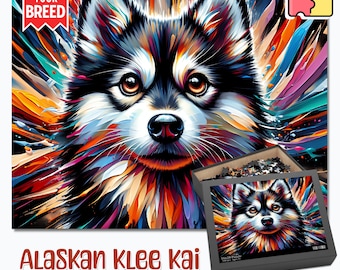 Alaskan Klee Kai Dog Jigsaw Puzzle: Acrylic Art Print